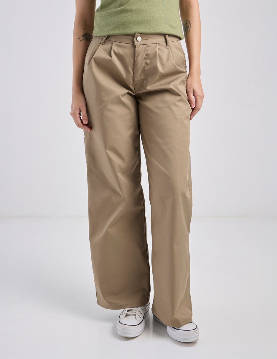 Pantalón relaxed Aéropostale wide leg para mujer
