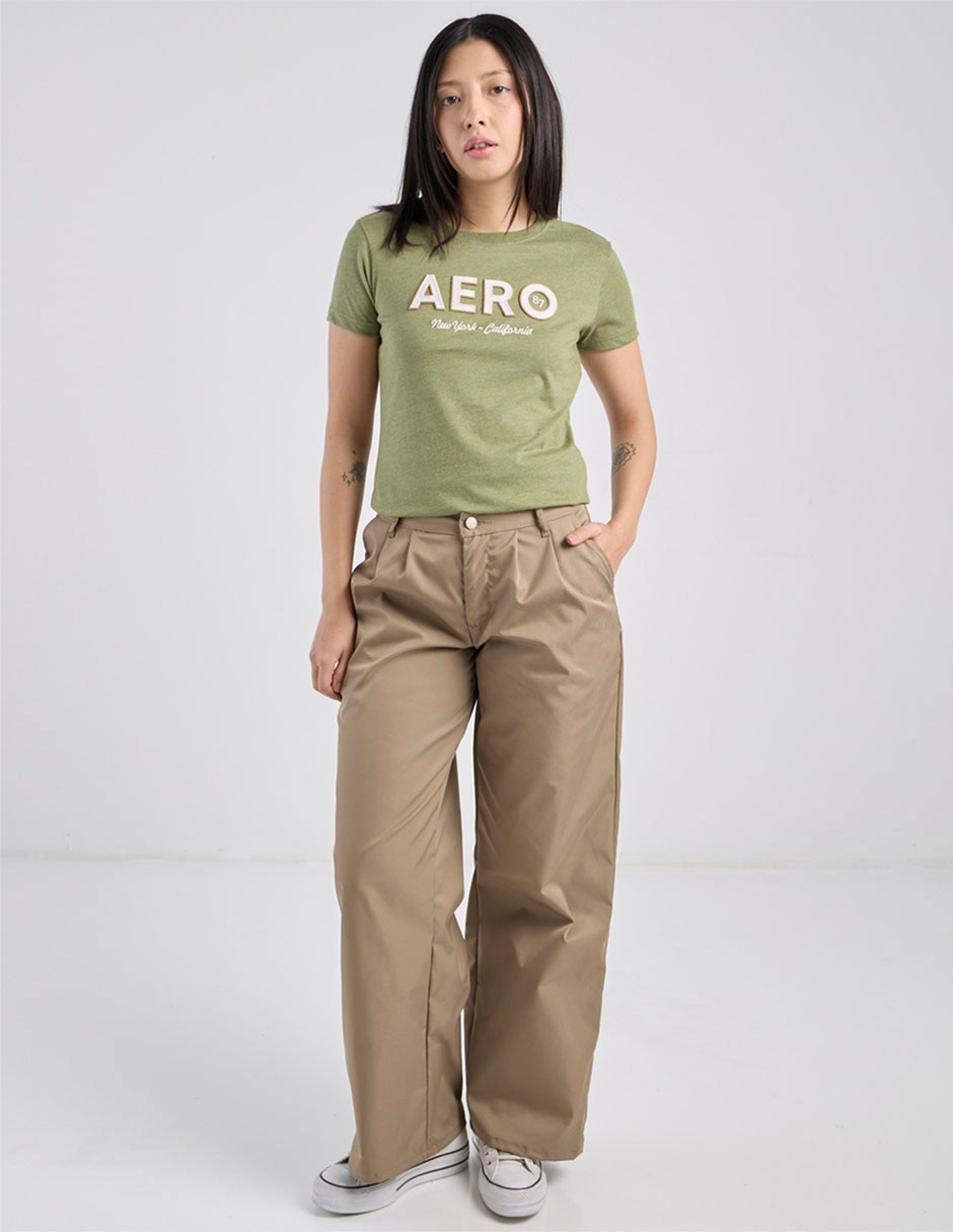 Pantalón relaxed Aéropostale wide leg para mujer 3