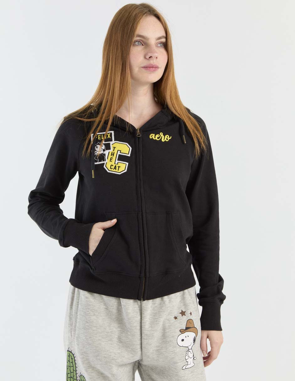 Sudadera con capucha y bolsa Aéropostale para mujer Venta Especial