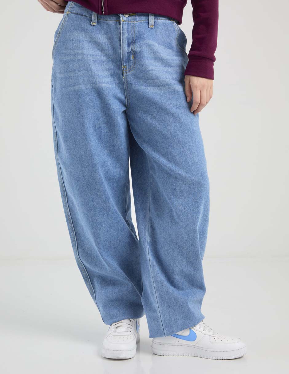 Jeans relaxed barrel Aéropostale para mujer