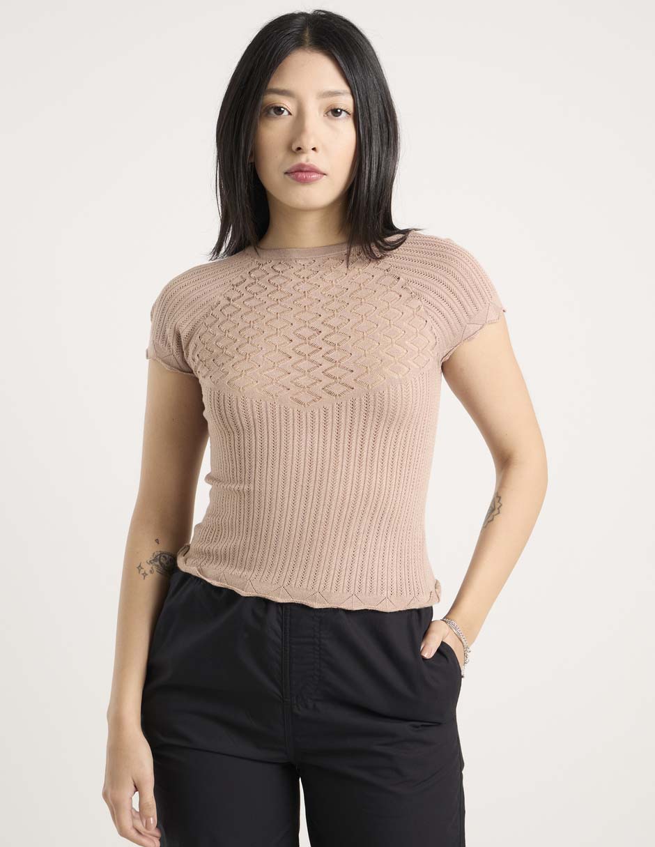 Blusa Aéropostale manga corta para mujer