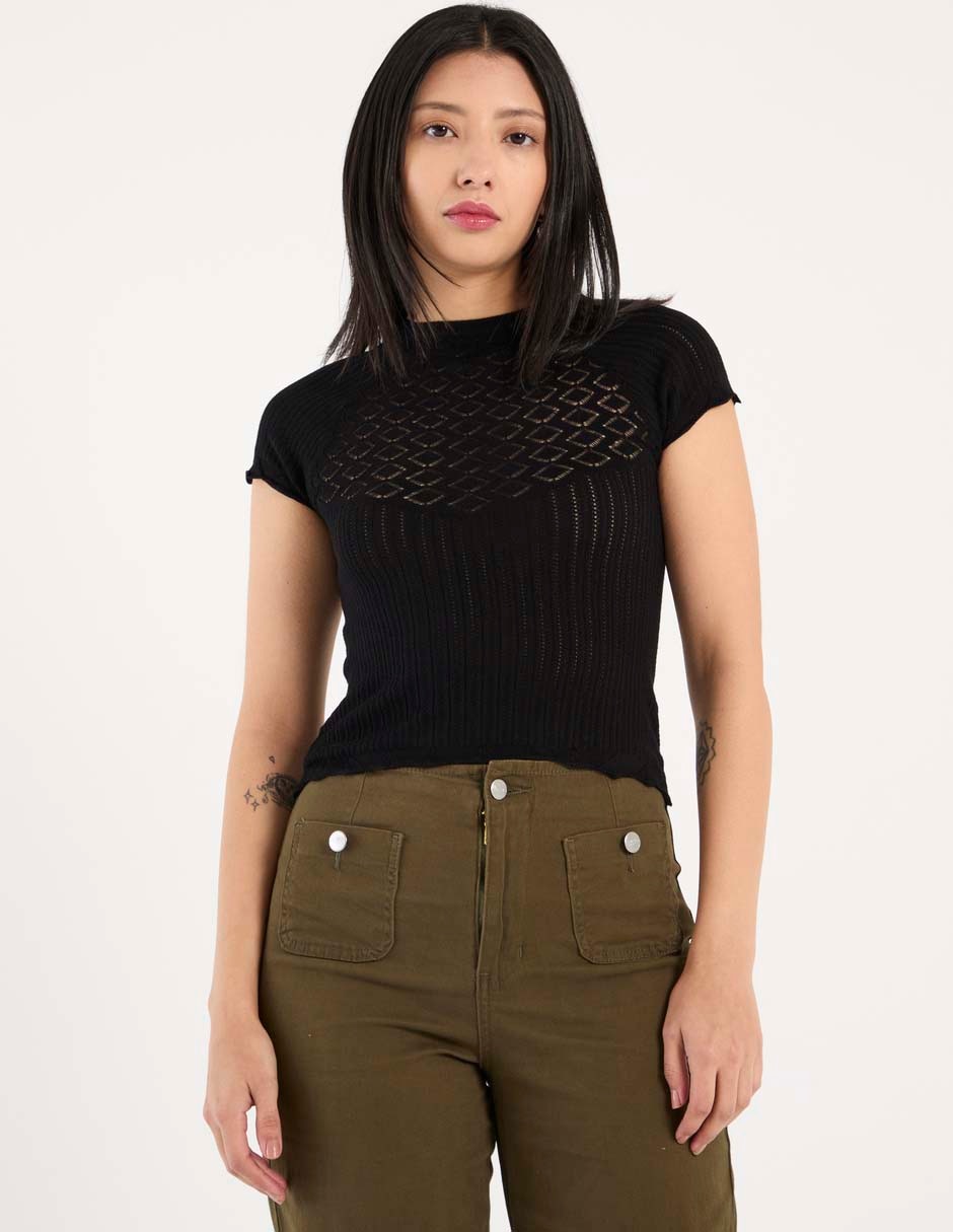 Blusa Aéropostale manga corta para mujer Blusa Aéropostale manga corta para mujer