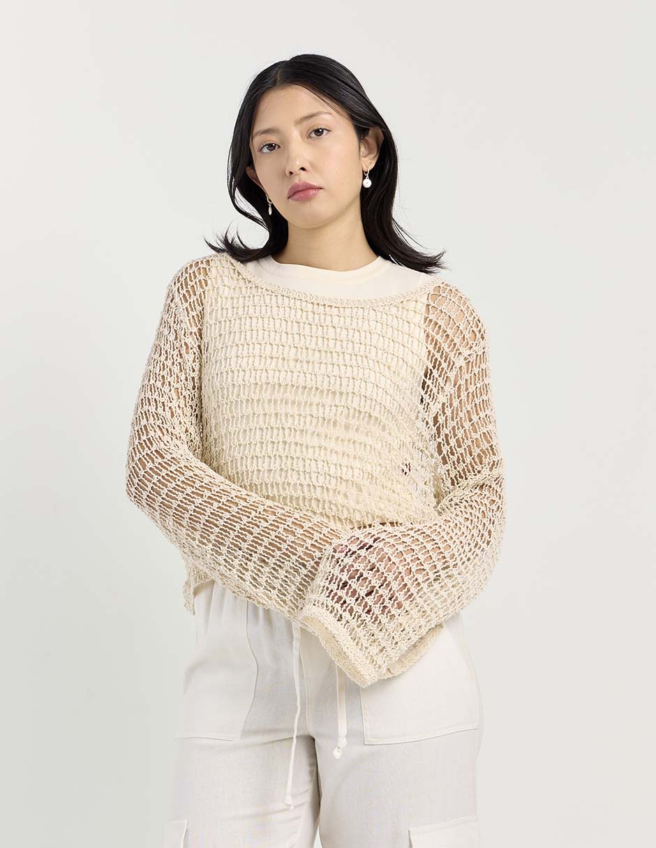Suéter Aéropostale cuello redondo para mujer