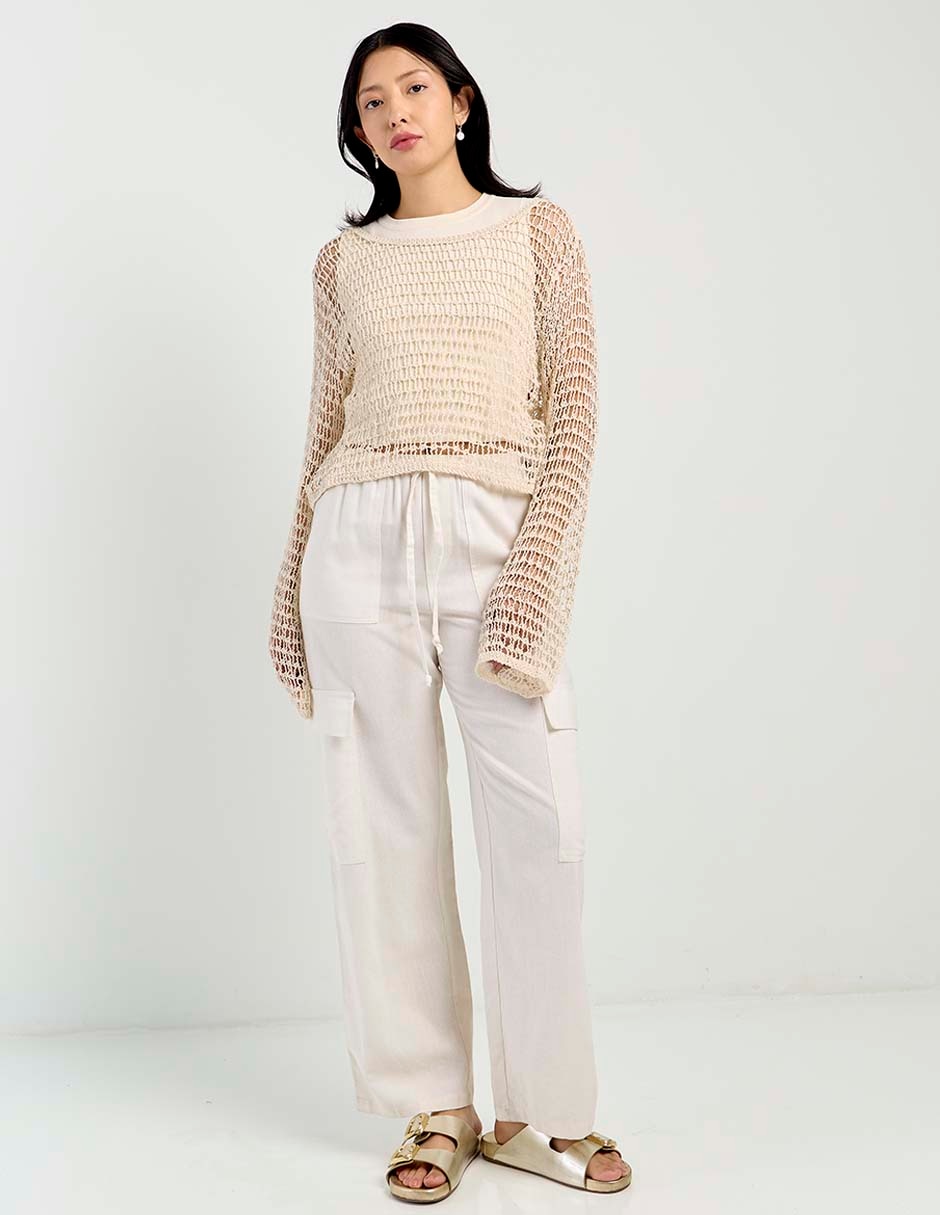 Suéter Aéropostale cuello redondo para mujer