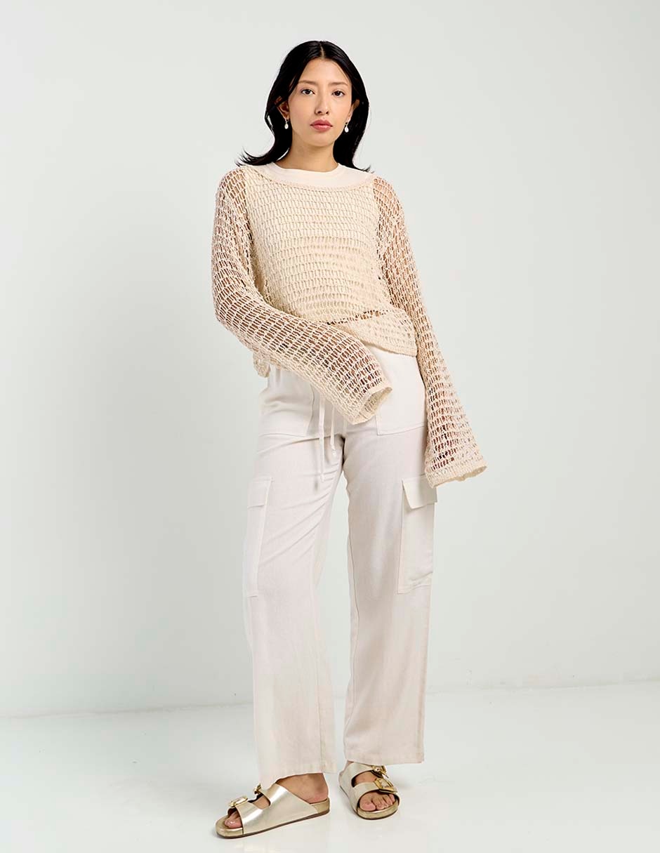 Suéter Aéropostale cuello redondo para mujer