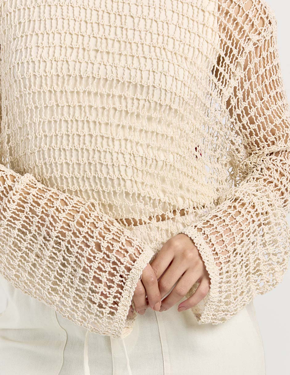 Suéter Aéropostale cuello redondo para mujer