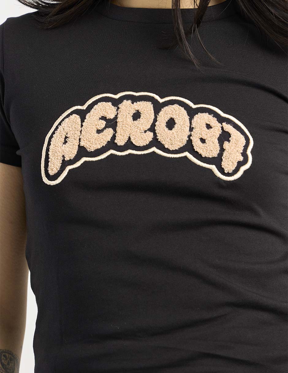 Playera manga corta cuello redondo para mujer 4
