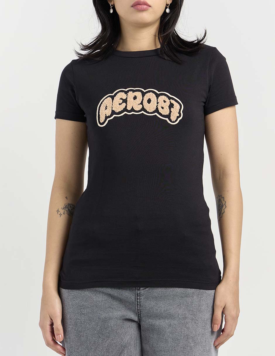 Playera manga corta cuello redondo para mujer 6