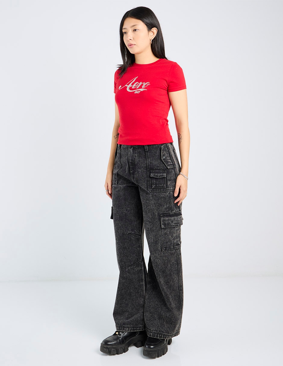 Playera manga corta cuello redondo para mujer 3
