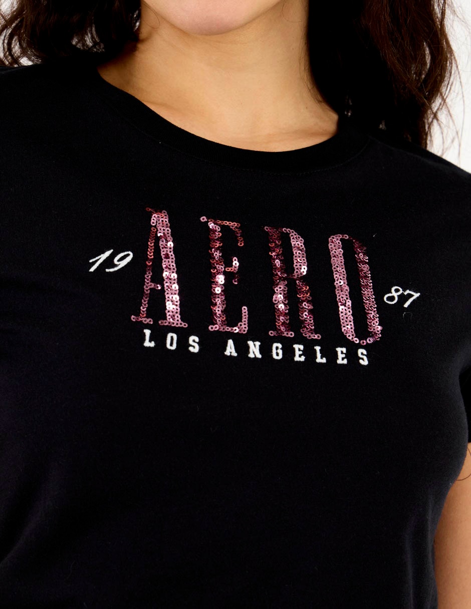 Playera manga corta cuello redondo para mujer 5