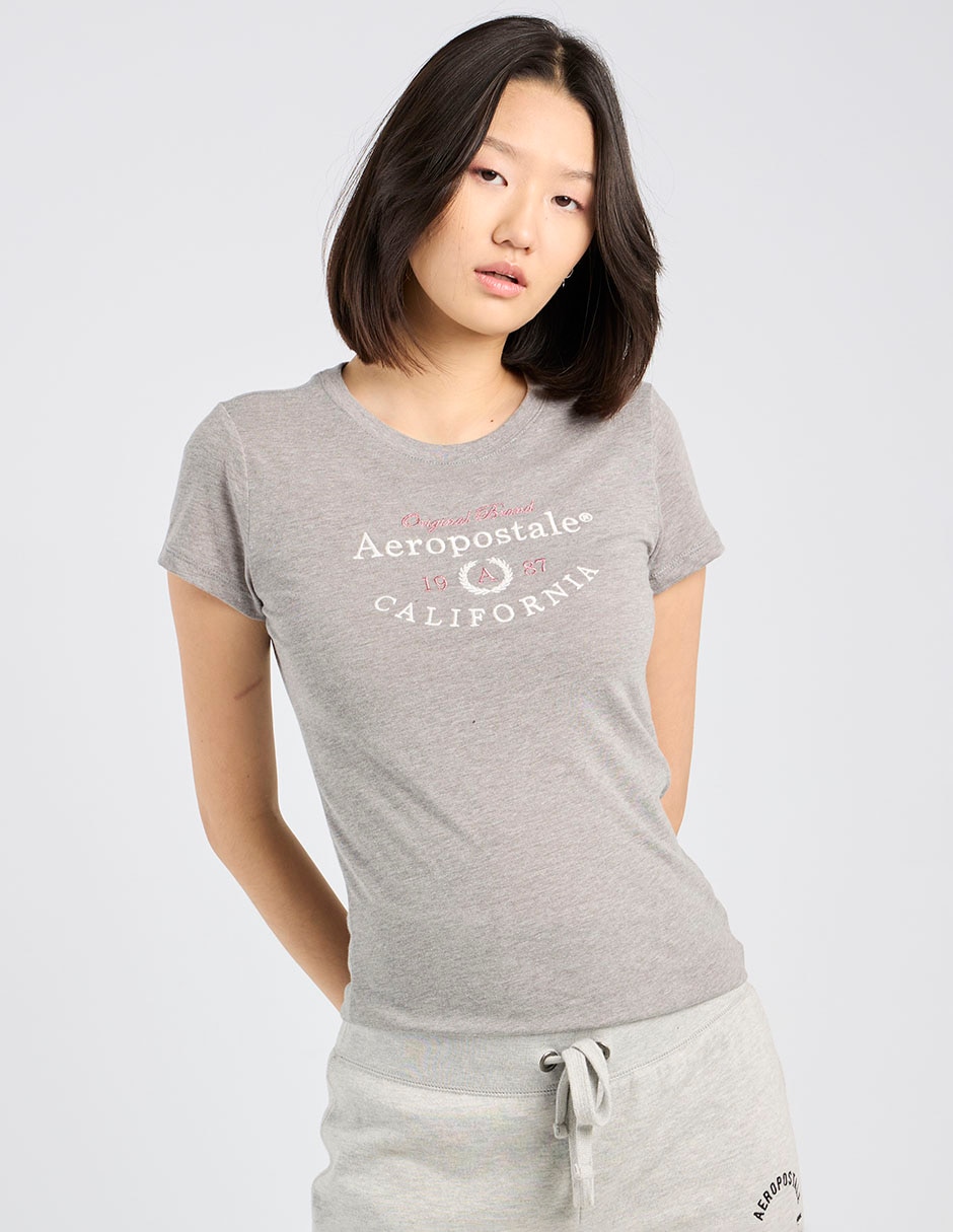 Playera manga corta cuello redondo para mujer 2