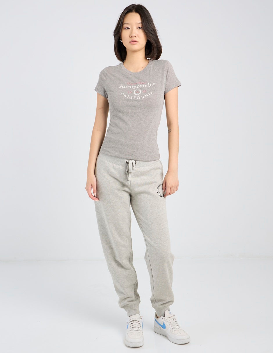 Playera manga corta cuello redondo para mujer 3