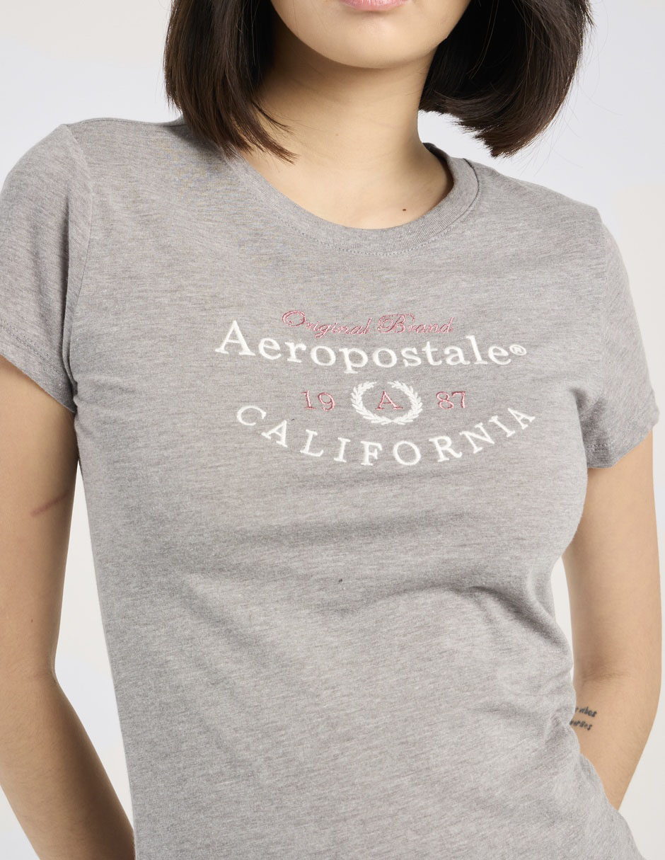 Playera manga corta cuello redondo para mujer 5