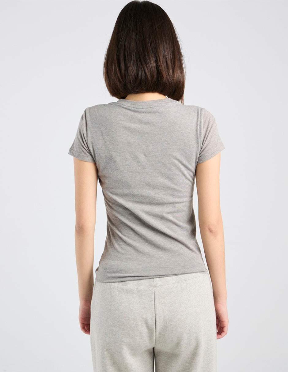 Playera manga corta cuello redondo para mujer 6