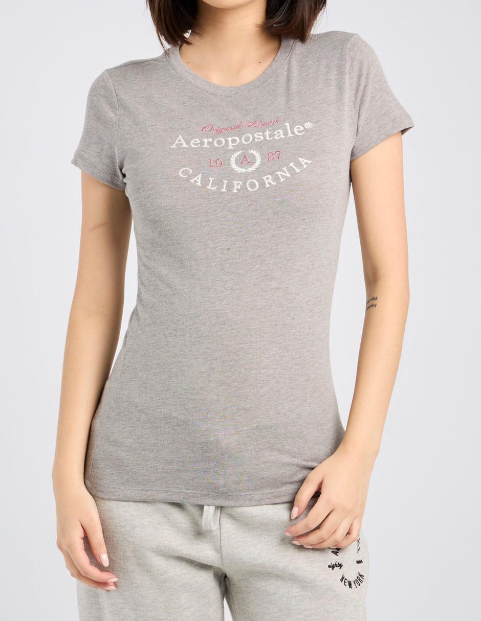 Playera manga corta cuello redondo para mujer 7