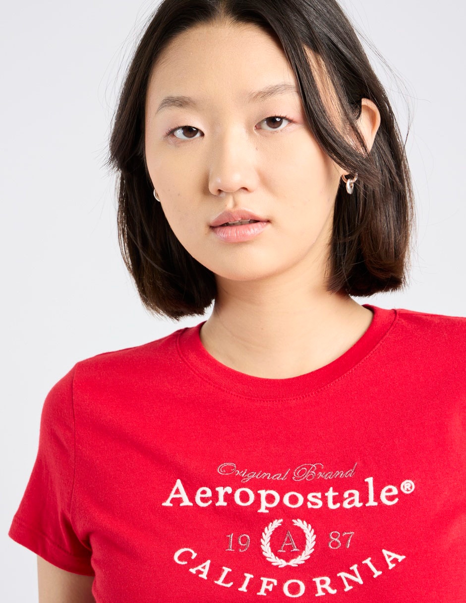Playera manga corta Aero cuello redondo para mujer