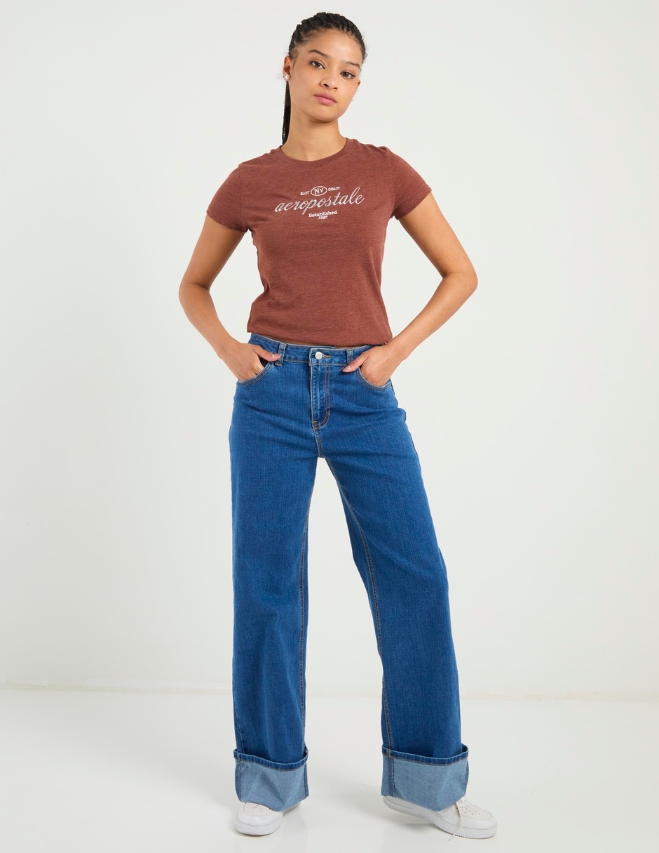Playera manga corta cuello redondo para mujer 3