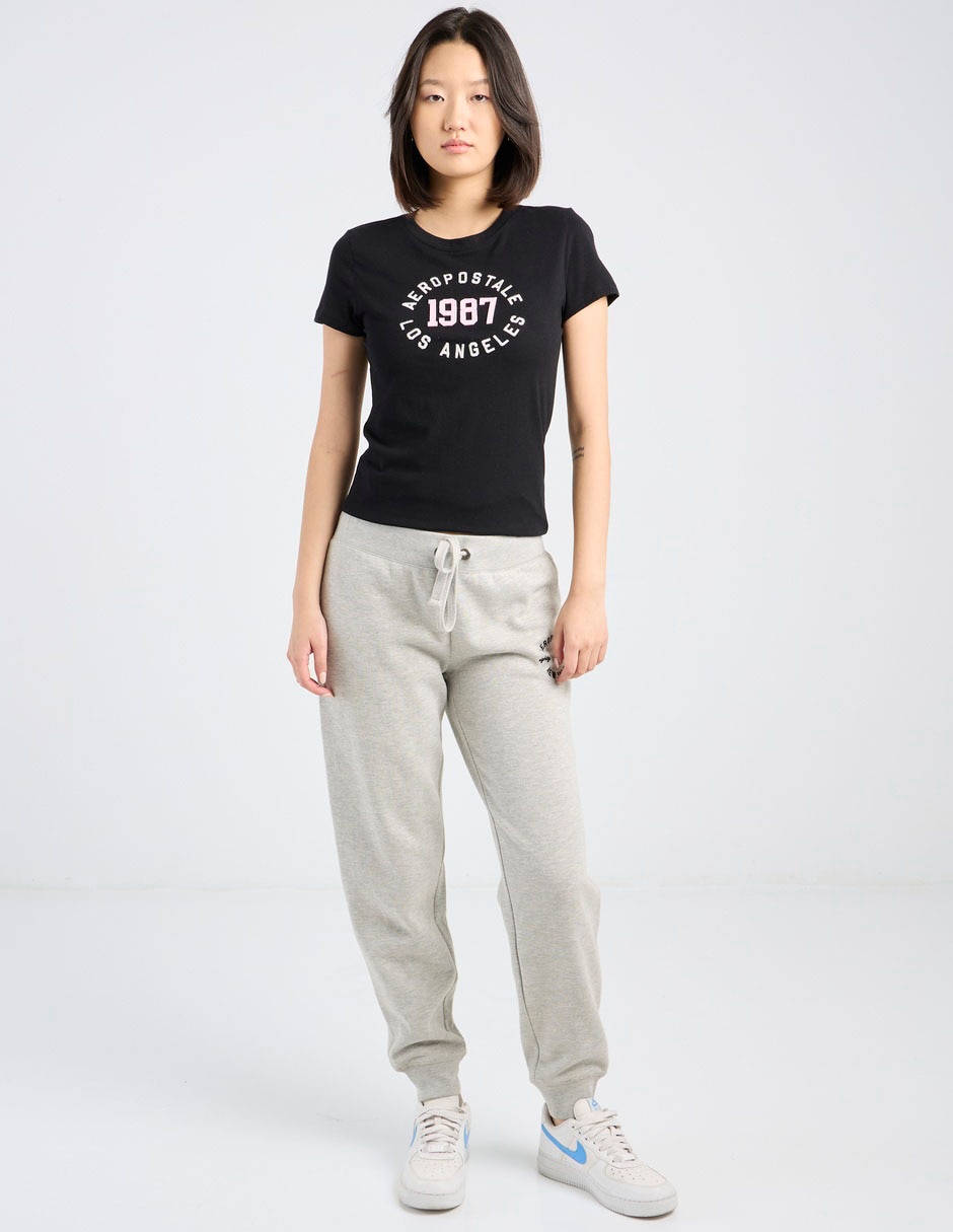 Playera manga corta cuello redondo para mujer 3