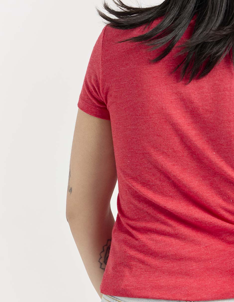 Playera manga corta cuello redondo para mujer 5