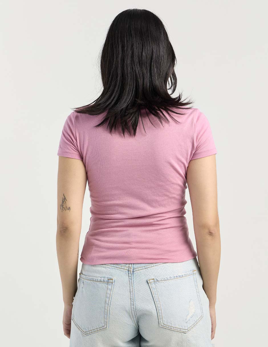 Playera manga corta Aero cuello redondo para mujer