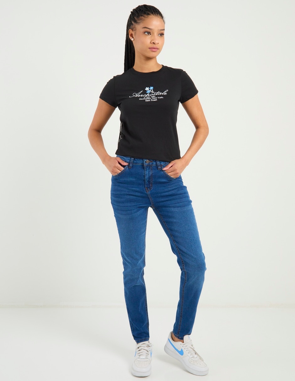 Playera manga corta Aero cuello redondo para mujer