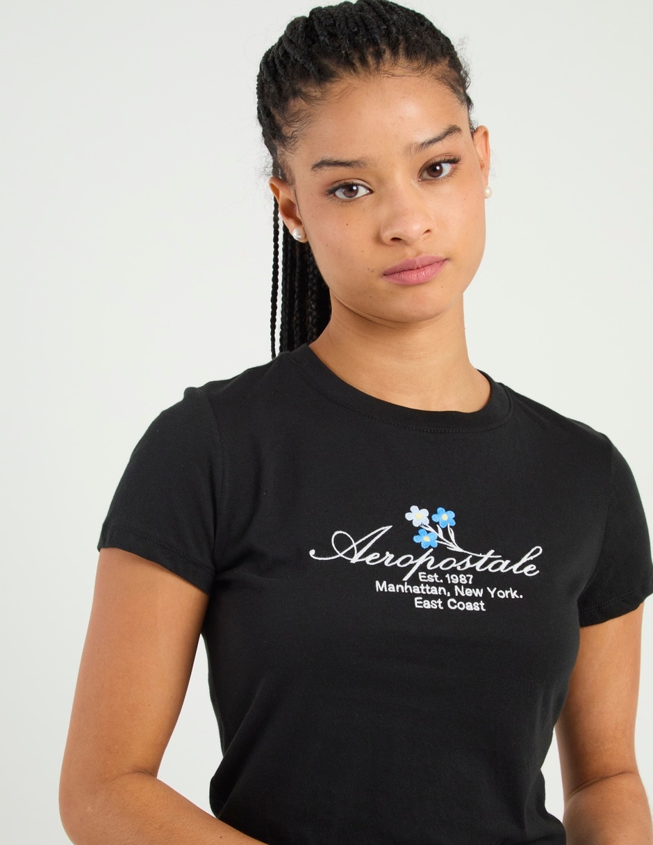 Playera manga corta Aero cuello redondo para mujer