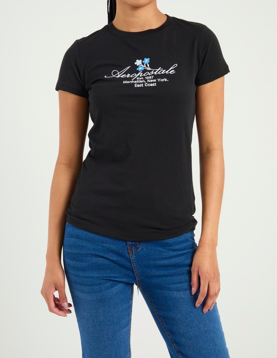 Playera manga corta Aero cuello redondo para mujer