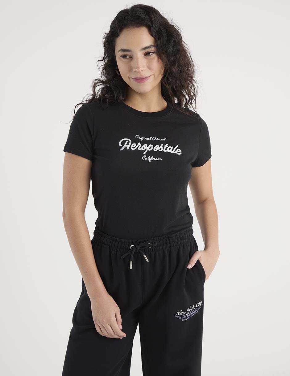 Playera manga corta Aero cuello redondo para mujer