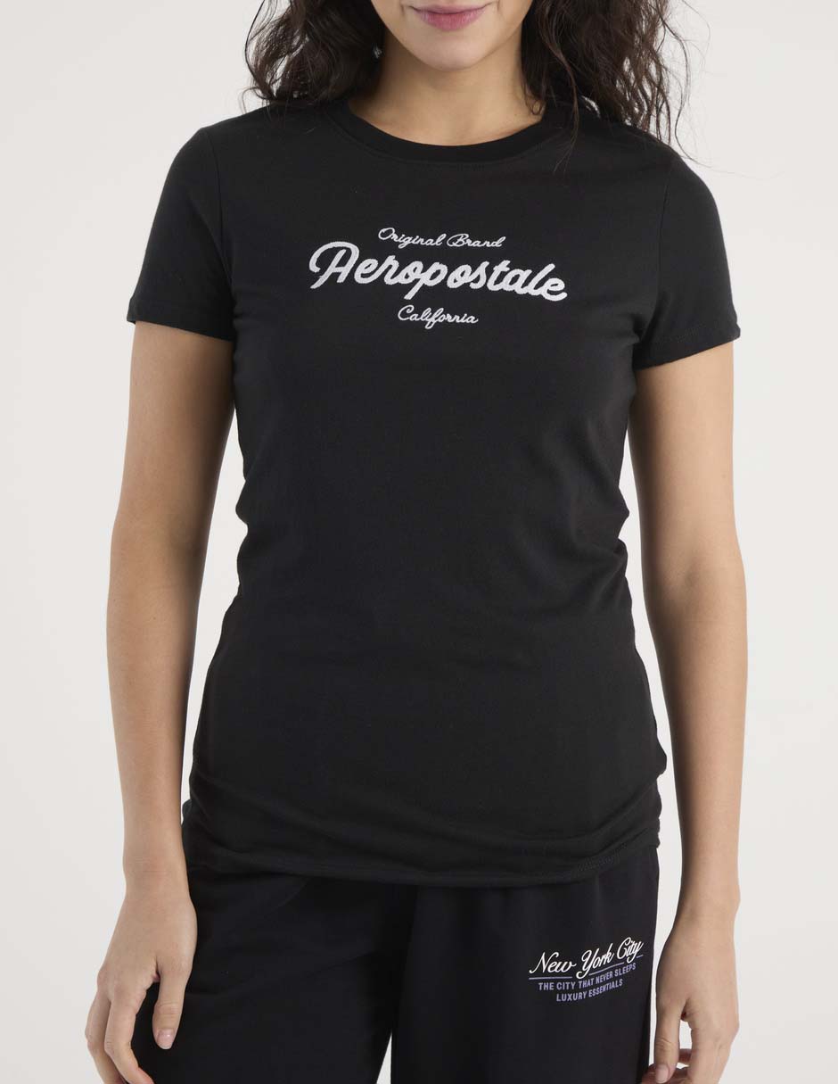 Playera manga corta Aero cuello redondo para mujer