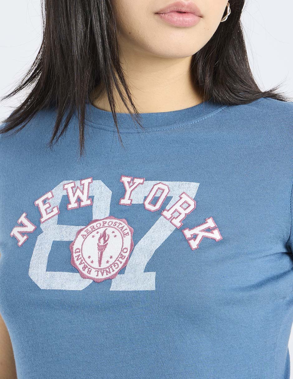 Playera manga corta Aero cuello redondo para mujer