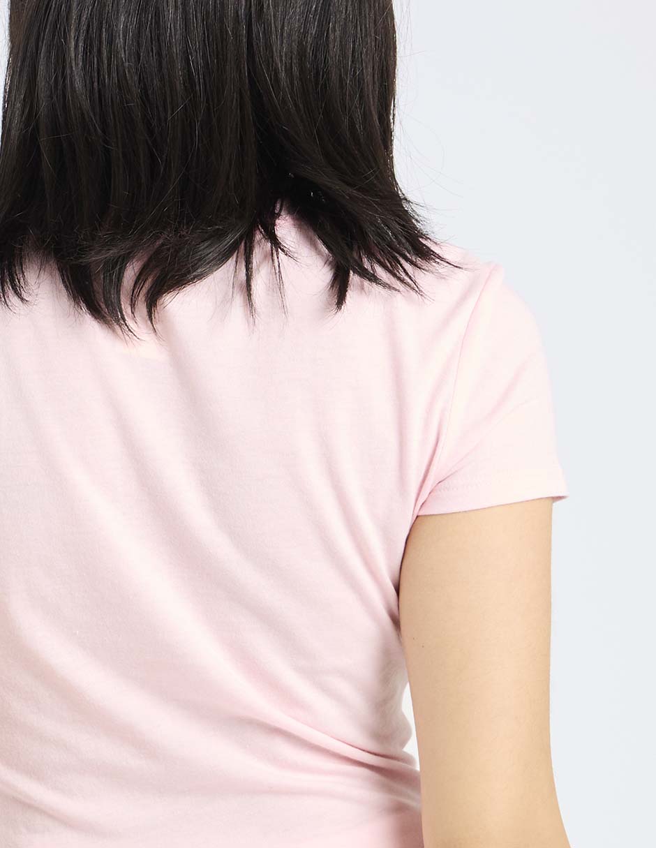 Playera manga corta cuello redondo para mujer 5