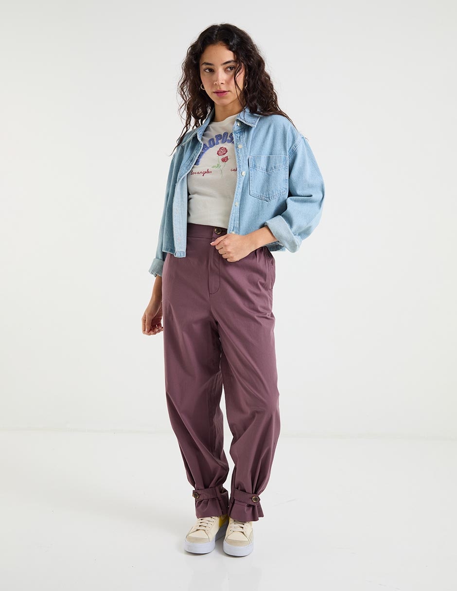 Pantalón relaxed straight para mujer 3