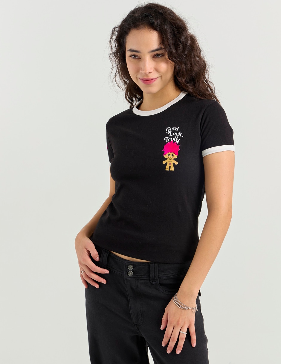 Playera manga corta Aéropostale cuello redondo para mujer