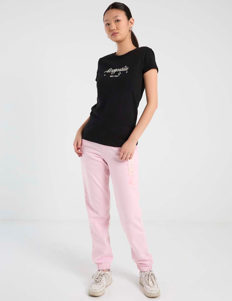 Playera manga corta cuello redondo para mujer 3