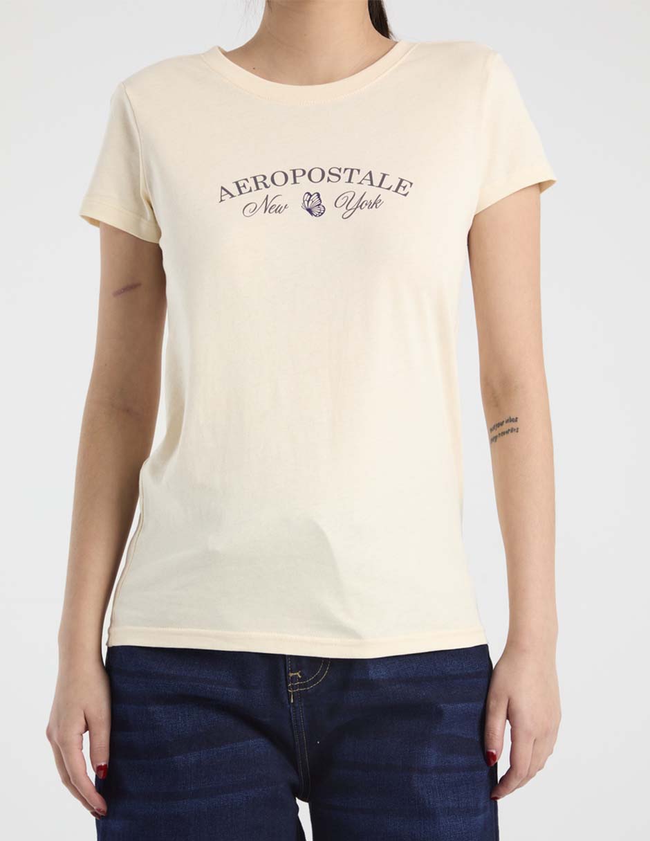 Playera manga corta cuello redondo para mujer 5