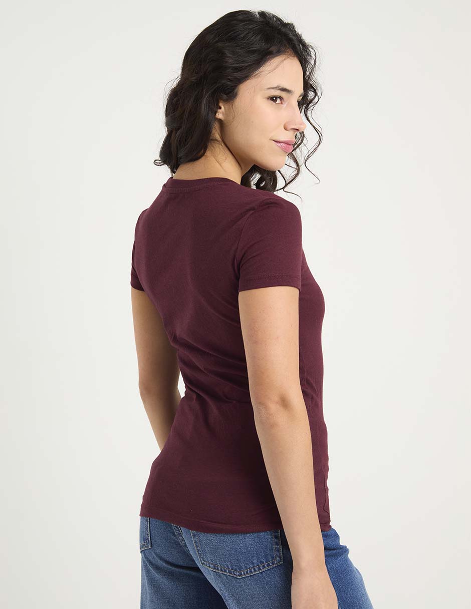 Playera manga corta aéropostale cuello redondo para mujer 11