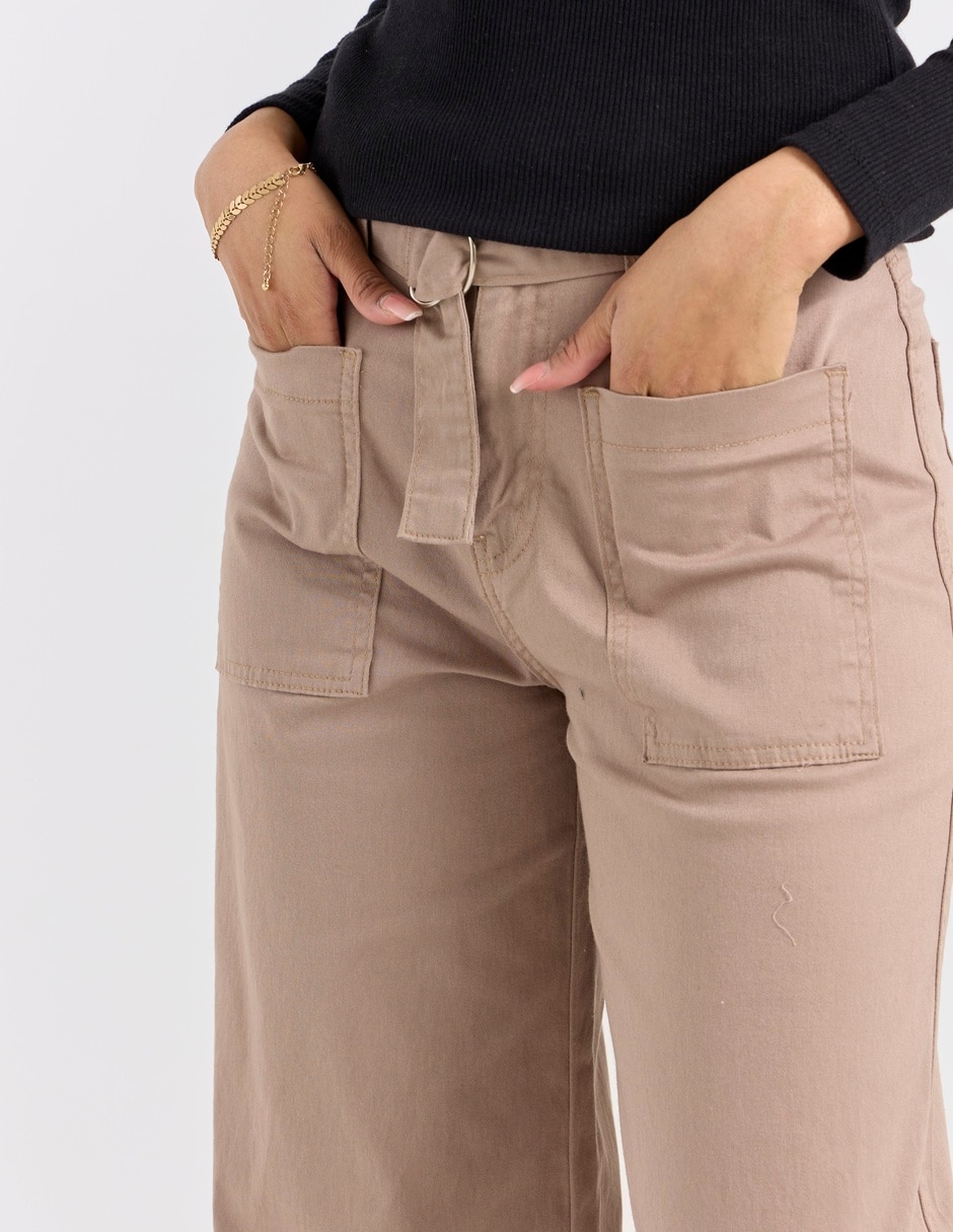 Pantalón relaxed Aéropostale wide leg para mujer