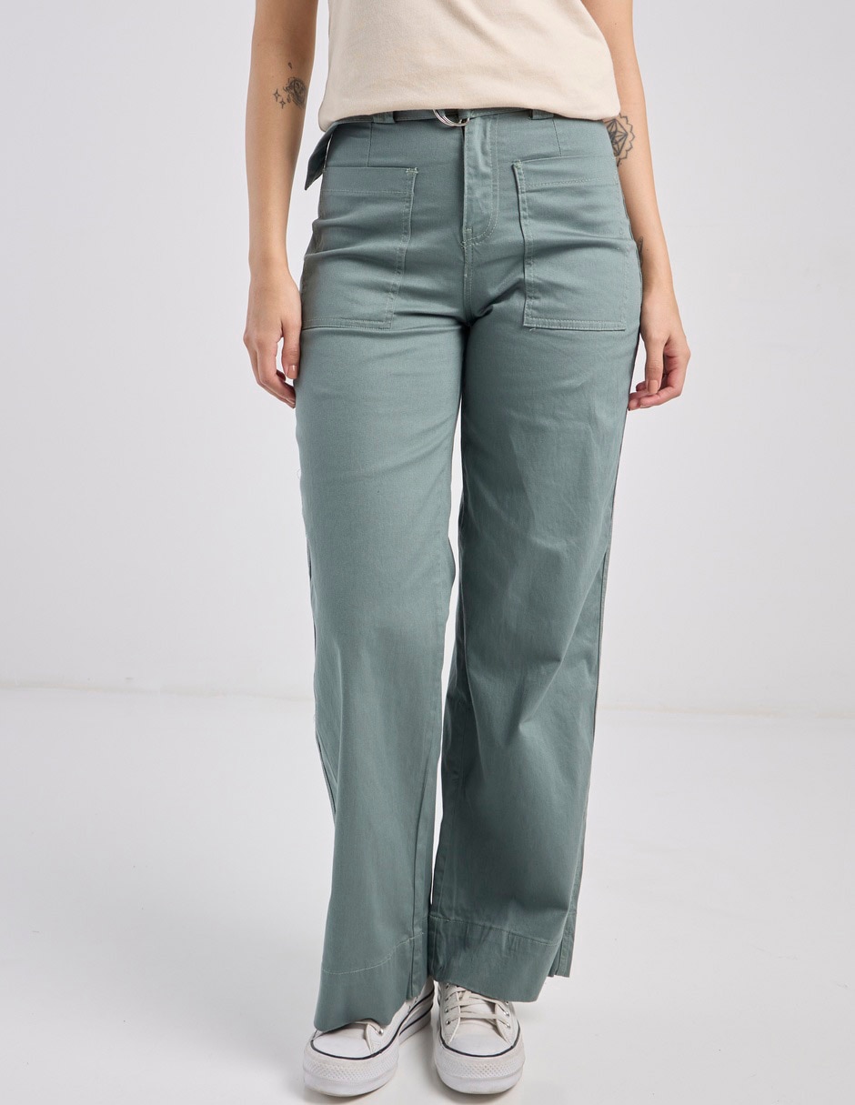 Pantalón relaxed Aéropostale wide leg para mujer Pantalón relaxed Aéropostale wide leg para mujer