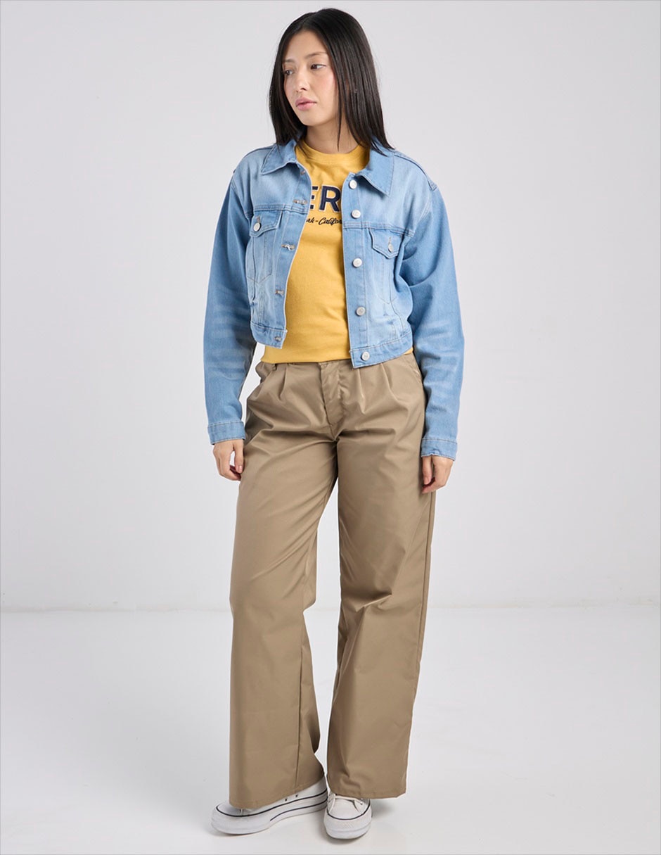 Chamarra denim Aéropostale de mezclilla para mujer 3
