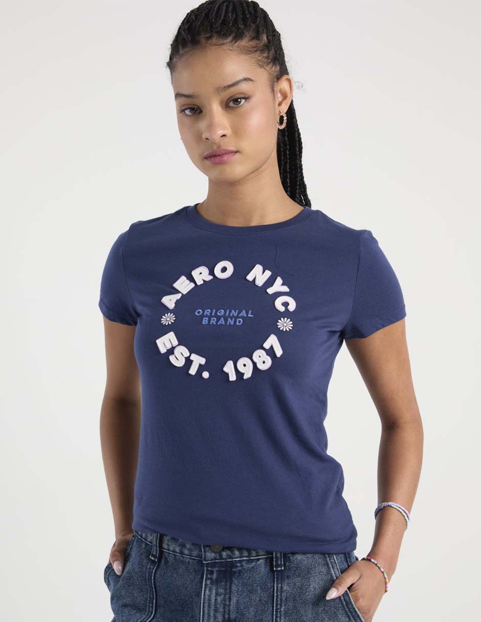 Playera manga corta cuello redondo para mujer 2