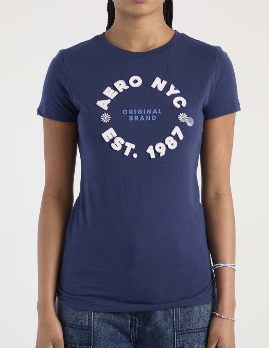 Playera manga corta cuello redondo para mujer 7