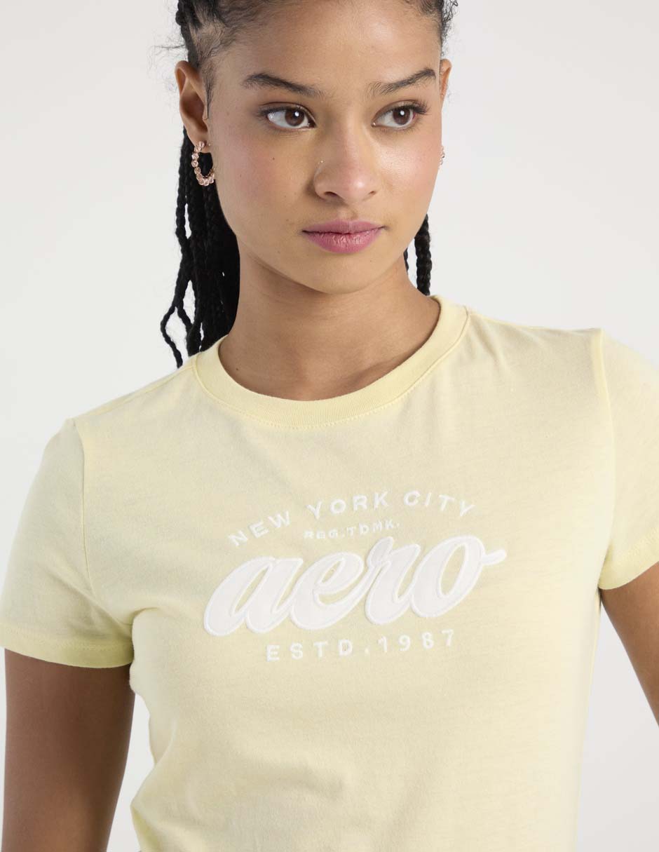 Playera manga corta Aero cuello redondo para mujer
