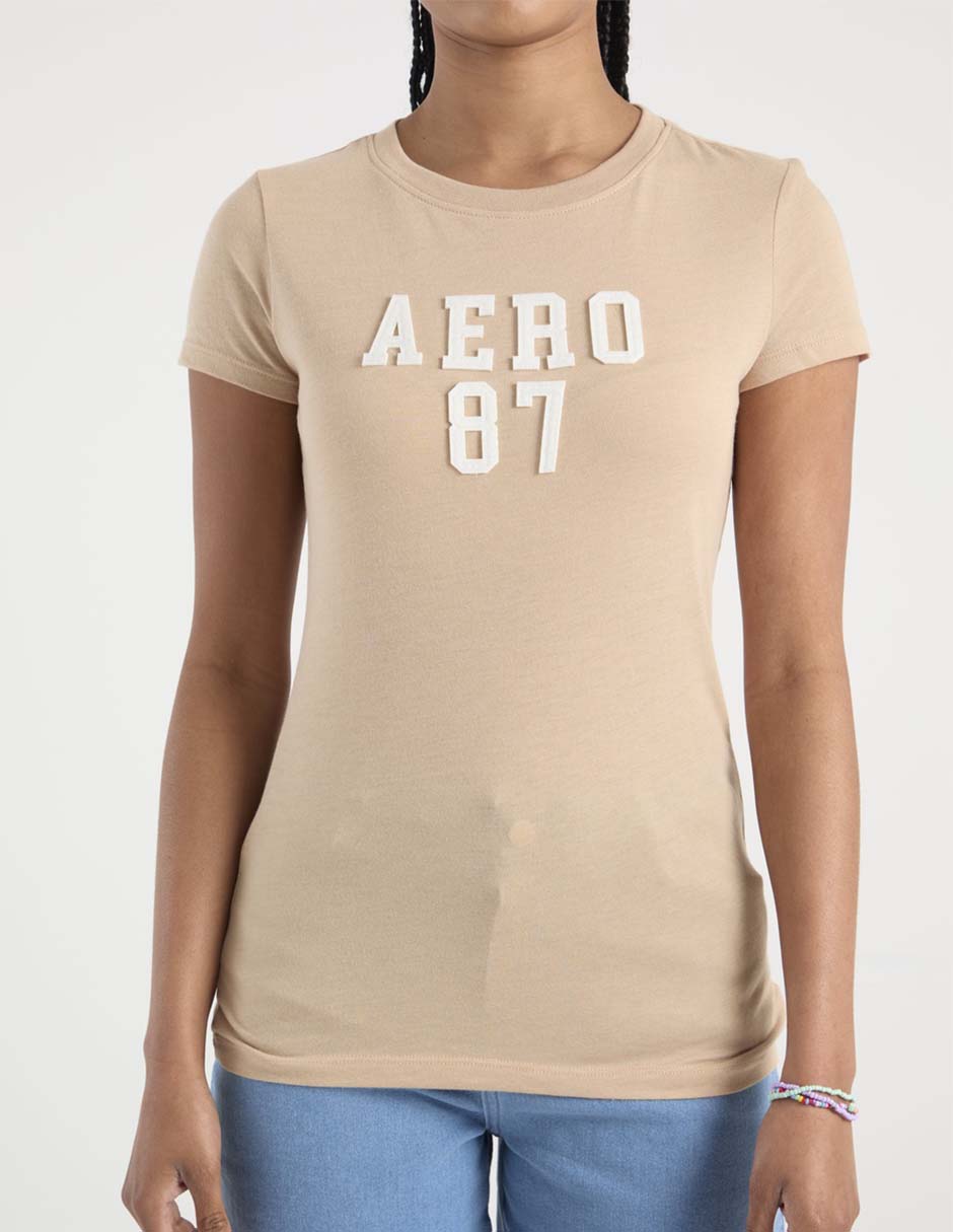 Playera manga corta cuello redondo para mujer 7