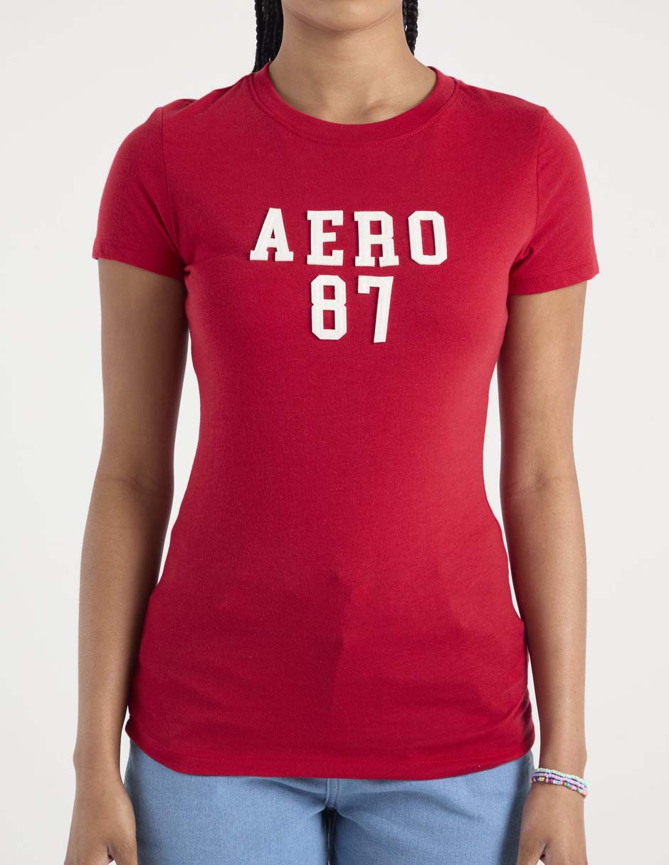 Playera manga corta Aero cuello redondo para mujer