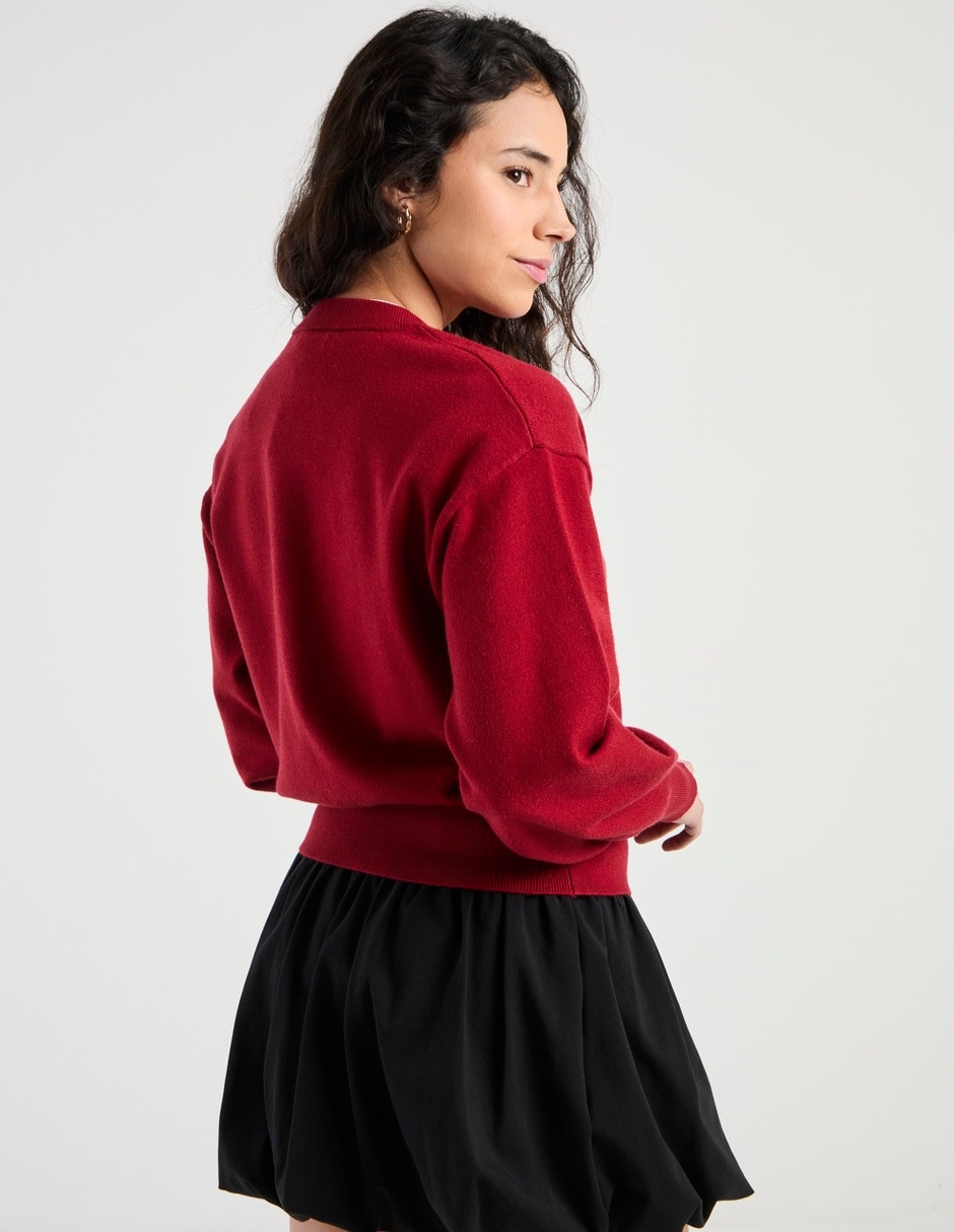 Suéter cuello redondo para mujer 2