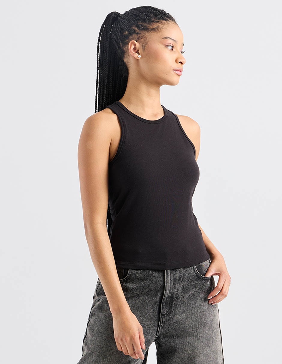TOP AERO 011 ALGODÓN, M, NEGRO