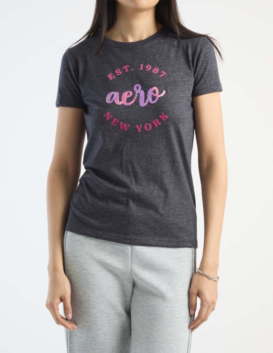 Playera manga corta cuello redondo para mujer 5
