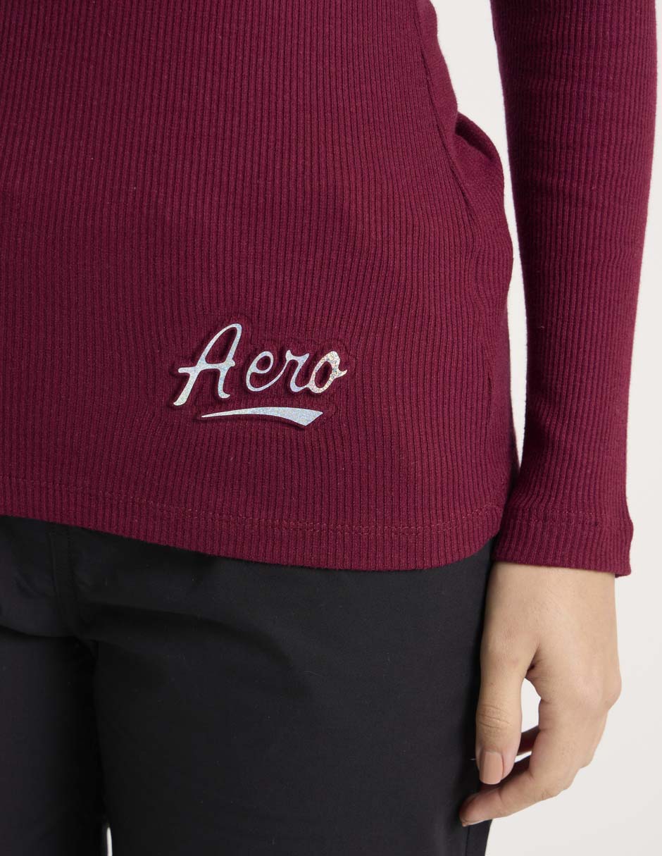 Playera manga corta cuello henley para mujer 5