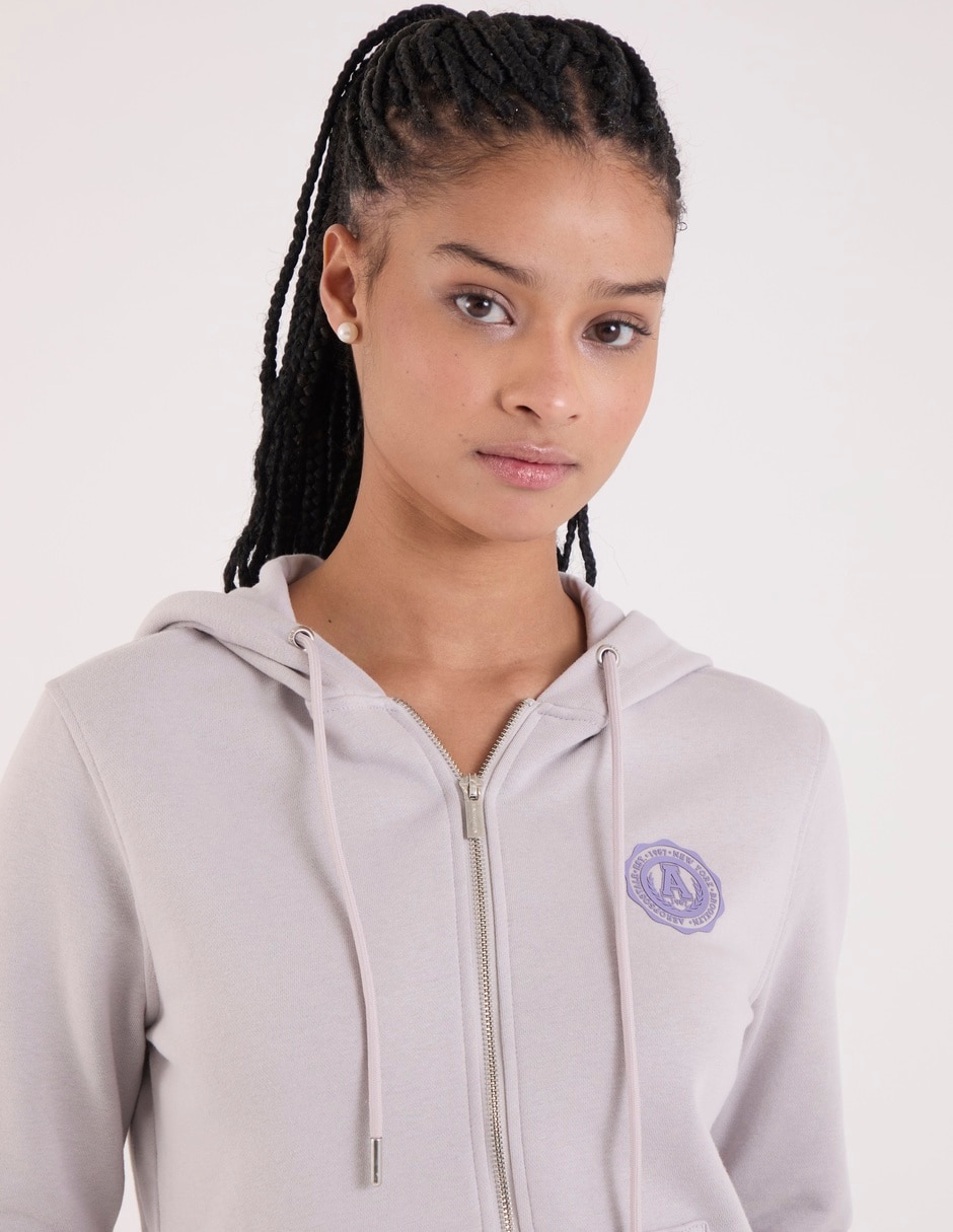 Sudadera con capucha y bolsa para mujer 4