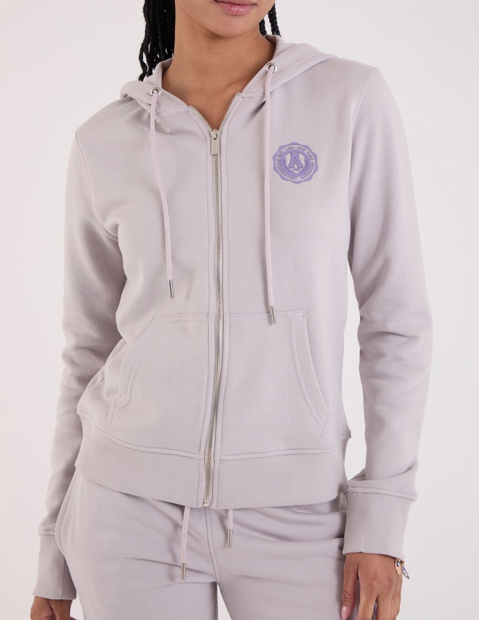 Sudadera con capucha y bolsa para mujer 5